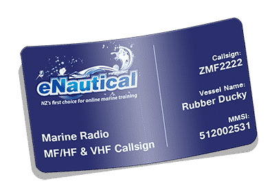 Marine MF/HF & VHF Radio Callsign + MMSI